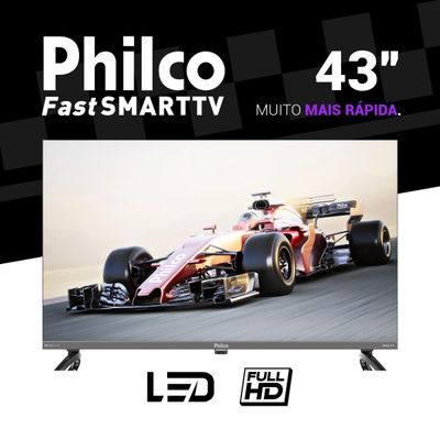 Smart TV 43" Philco QLED HDR10 Roku TV P43KRB Bivolt