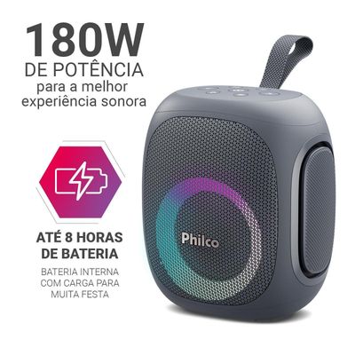 Caixa de Som Speaker Philco Extreme 180W PBS60 Bivolt