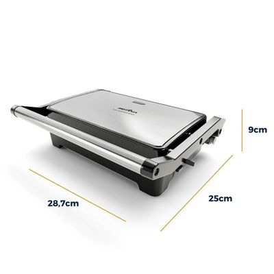 Grill e Sanduicheira Britânia 2 em 1 Abertura 180º BGR28A 127V