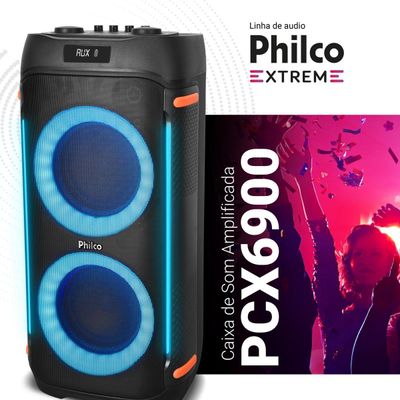 Caixa de Som Philco Extreme 1200W Connection TWS PCX6900 Bivolt