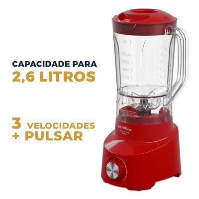 Liquidificador Britânia 2,6L 4 Velocidades Diamante 1100 127V