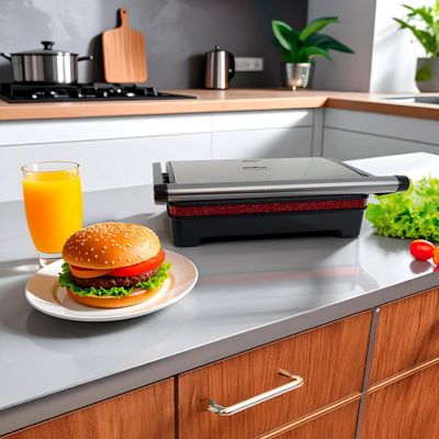 Grill e Sanduicheira Britânia 2 em 1 Abertura 180º BGR28A 127V