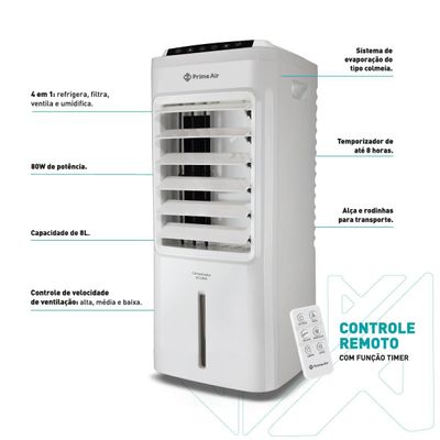 Climatizador de Ar Prime Air 8L 4 em 1 ACL08A 127V