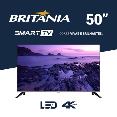 Smart TV 50" Britânia Roku B50CRA HDR10 Dolby Audio Bivolt