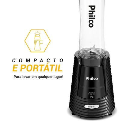 Liquidificador Philco Portátil 2 Squeezes 400W PLQ04A 127V