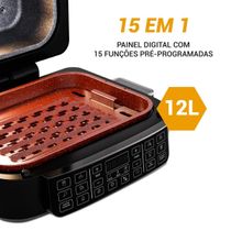 Air Fryer Philco 12L 15 em 1 Maxx Grill Redstone 1800W PAF12A