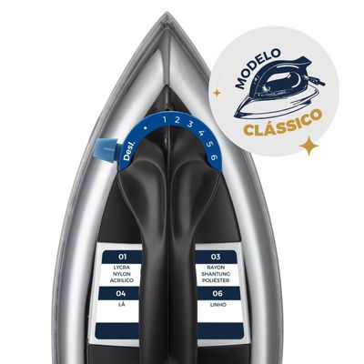 Ferro de Passar a Seco Base de Alumínio Britânia BFS50A 127V
