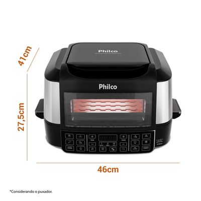 Air Fryer Philco 12L 15 em 1 Maxx Grill Redstone 1800W PAF12A 127V