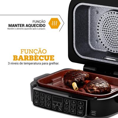 Air Fryer Philco 12L 15 em 1 Maxx Grill Redstone 1800W PAF12A 127V