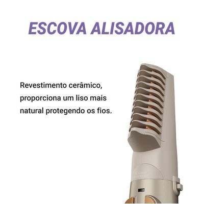 Escova Rotativa Philco 5 em 1 Bivolt 1300W PER03 Bivolt