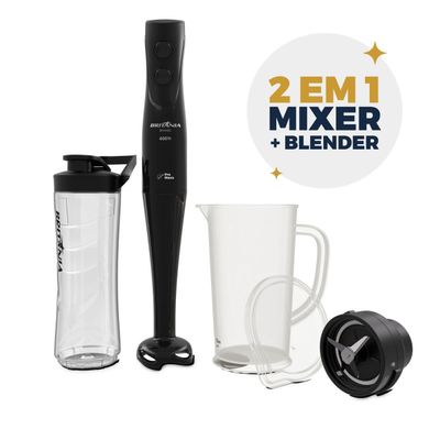 Mixer e Blender Britânia 2 em 1 com Turbo 400W BMX40C 220V