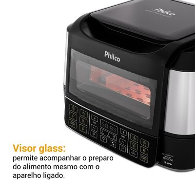 Air Fryer Philco 12L 15 em 1 Maxx Grill Redstone 1800W PAF12A 127V