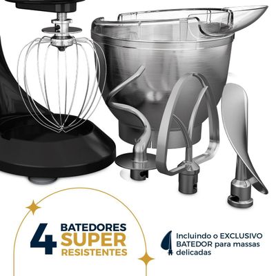 Batedeira Planetária Britânia 4L 3 Batedores BBP70A 220V