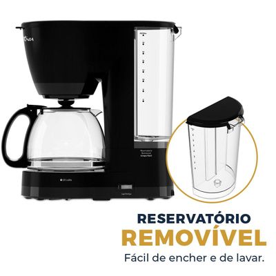 Cafeteira Britânia Jarra de Vidro 20 Cafés 800ml BCF20A 220V