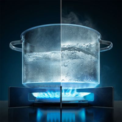 Fogão de Embutir 4 Bocas Electrolux Preto Experience Mesa de Vidro, Grill e PerfectCook360 (FE4EB) 220V