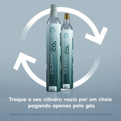 Cilindro Refil de CO2 60 Litros Electrolux para Máquina de Gaseificar Água