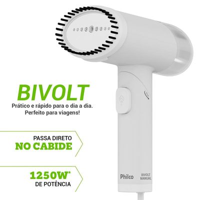 Passadeira a Vapor Dobrável Philco 150ml 1250W PVP06A Bivolt Bivolt