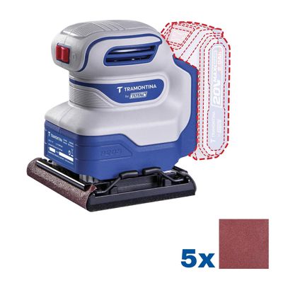 Lixadeira Tramontina by TOTAL 20V 12000 rpm Base Azul