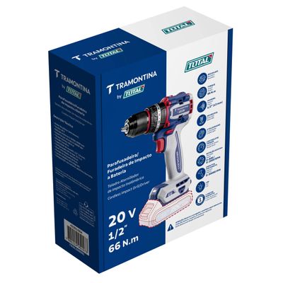 Parafusadeira Furadeira de Impacto Tramontina by TOTAL 20V