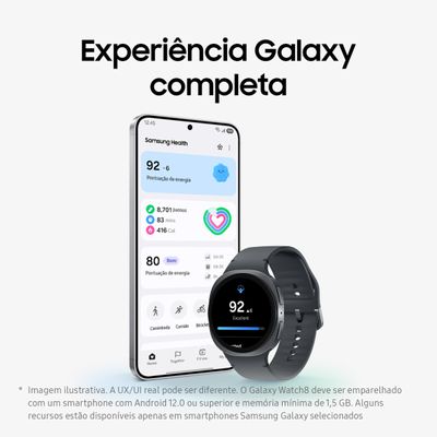 Smartwatch Samsung Galaxy Watch8 40mm LTE Grafite