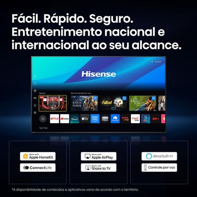 Smart TV 50" 4K QLED Hisense 50Q6QVV Vidaa