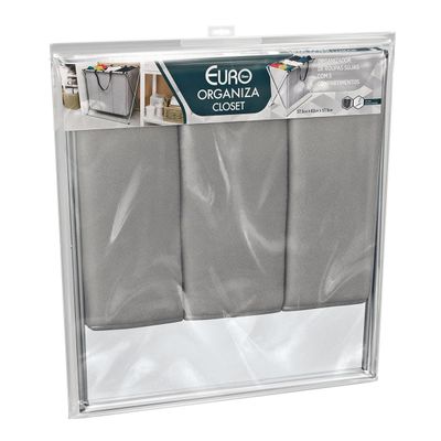 Organizador de Roupas Euro Home Flash Limp 3 Compartimentos