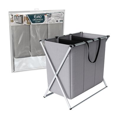 Organizador de Roupas Euro Home Flash Limp 3 Compartimentos