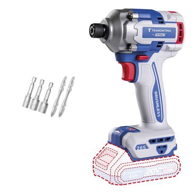 Parafusadeira de Impacto Tramontina by TOTAL 20V 285 N.m