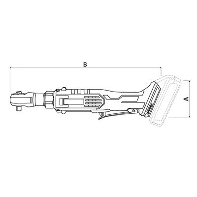 Chave Catraca 20V Tramontina by TOTAL 3/8" 65 N.m