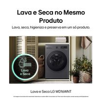 Lava e Seca LG WD16GNTS6 16kg/10kg AI DD Wi-Fi Black Inox