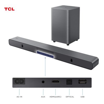 Soundbar TCL S55H 220W Bluetooth Canais 2.1 Bivolt