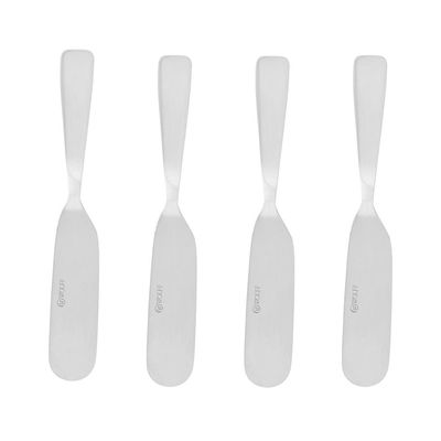 Conjunto 4 Espátulas Wolff Aço Inox Prata Prata