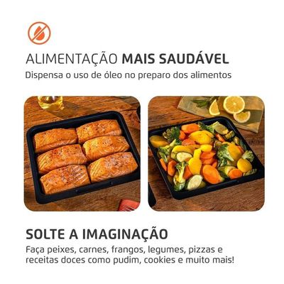 Fritadeira Air Fryer Oven Mondial AFON-12L-FG 12L Digital Cinza / 110