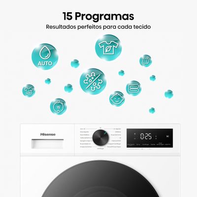 Lava e Seca Hisense WD1i11 11kg Lava e 7kg Seca Branca Branco / 110