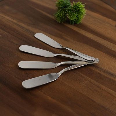 Conjunto 4 Espátulas Wolff Aço Inox Prata Prata