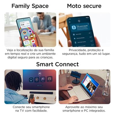 Smartphone Motorola Edge 70 6.7 512GB 5G Cloud Dancer Branco / Bivolt