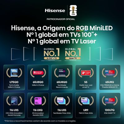 Smart TV 50" 4K QLED Hisense 50Q6QVV Vidaa