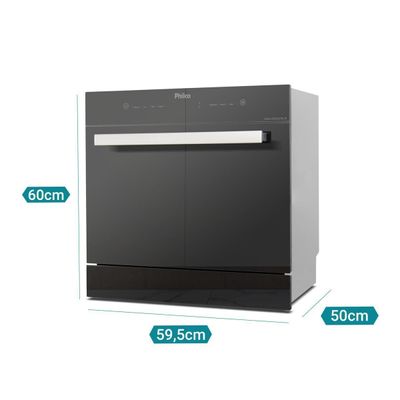 Lava-Louças Philco PLL10 10 Serviços Preta Painel Digital 110