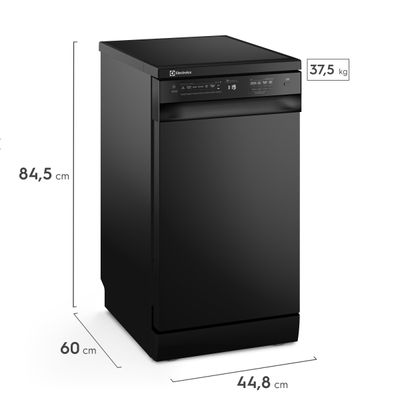 Lava-Louça Electrolux LP10E 10 Serviços Eco Higienizar Preta preta / 220