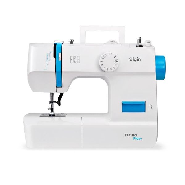 Máquina de Costura Portátil Elgin Futura Plus X2052 12 Pontos branca / 220