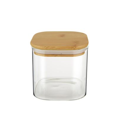 Pote Quadrado Slim Euro Home Vidro 650ml