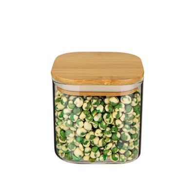 Pote Quadrado Slim Euro Home Vidro 650ml
