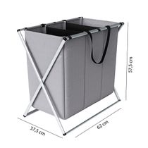 Organizador de Roupas Euro Home Flash Limp Cinza