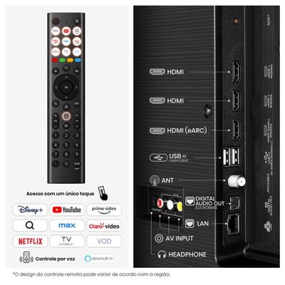 Smart TV 50" 4K QLED Hisense 50Q6QVV