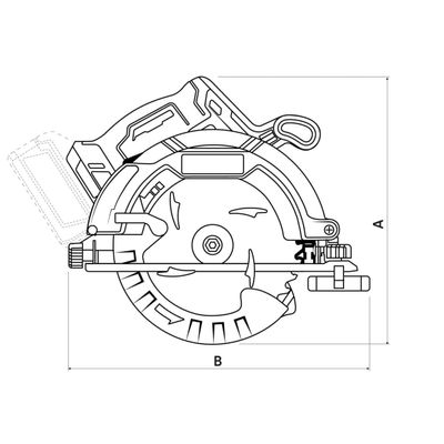 Serra Circular Tramontina by TOTAL 20V