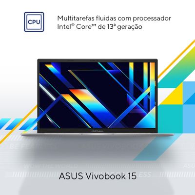 Notebook ASUS Vivobook 15 Core i5 8GB 256GB SSD