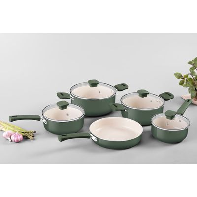 Jogo de Panelas Tramontina Veronese Verde 5 Peças