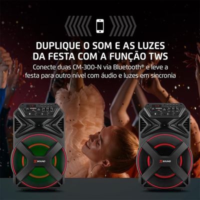 Caixa de Som Amplificada Mondial XSound CM-300-N