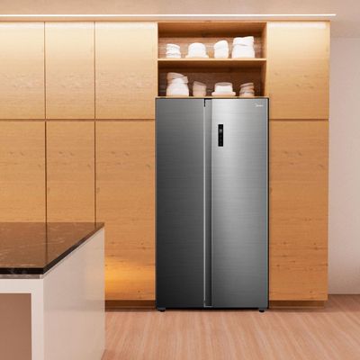 Geladeira Fost Free Side by Side Midea MD-RS710 Inox / 110