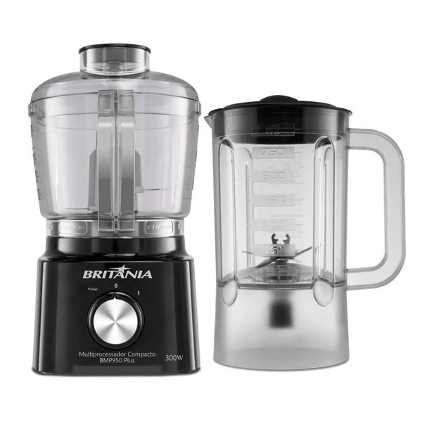 Multiprocessador Britânia 2 em 1 Compacto BMP950 Preto / 220